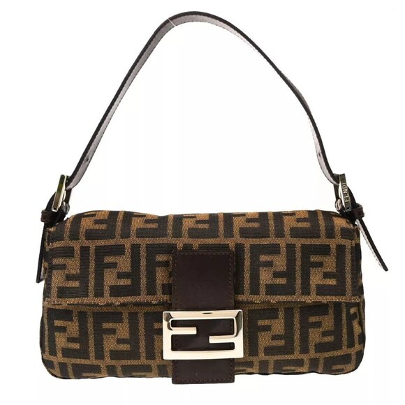 Fendi Brown Zucca Baguette Handbag 3349226424008 184525 - Picture 1 of 16